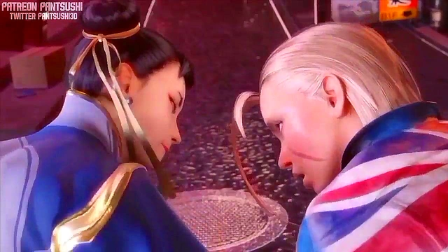 Chun Li-Themed Hentai Milf Rides Big Dick for Juicy Anal Cumshots Threesome Fun