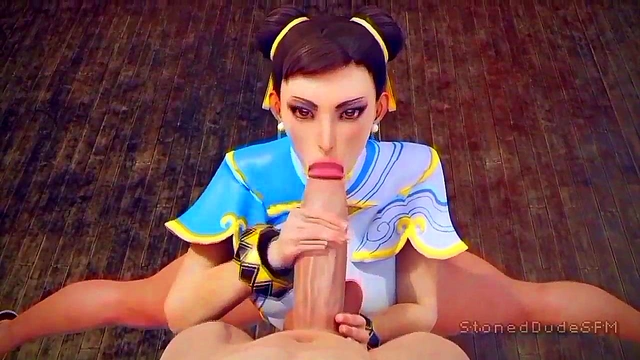 Chun Li-Themed Hentai Milf Rides Big Dick for Juicy Anal Cumshots Threesome Fun