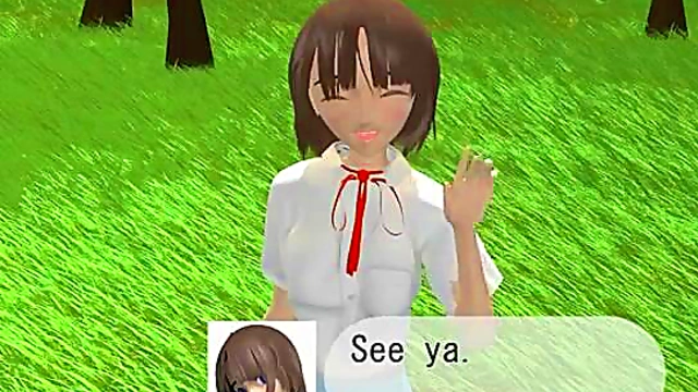 Busty Anime Slut Sucks Dick Outdoors for Hardcore Hentai Fun