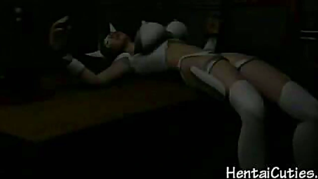 Busty Futuristic Hentai Babe Fucks Hard In Latex Suit For Hardcore Fun