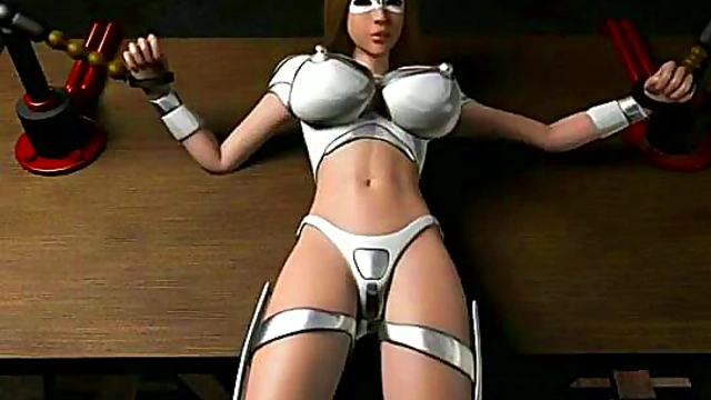 Busty Futuristic Hentai Babe Fucks Hard In Latex Suit For Hardcore Fun