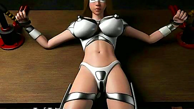 Busty Futuristic Hentai Babe Fucks Hard In Latex Suit For Hardcore Fun