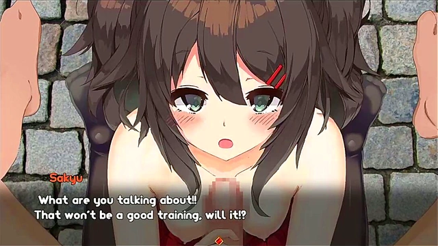 Cute Hentai Chick Gives Seductive Hand Job In Sexy Game Scene