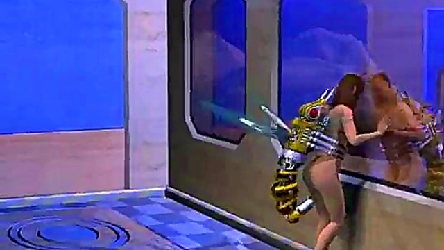 Robot Insect Dominates Toon Babe With Big Cock Impregnation Machine Anal Fun
