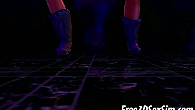 BustyBrunette Cartoon Vixen Fucked Hard In 3D Anime Action