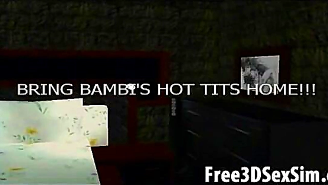 Blonde 3D Cartoon Babe Sucks Dick Hard Before Juicy Fucked Session