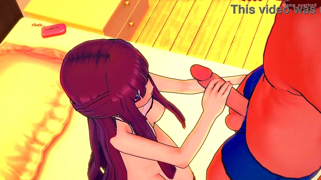 Purple-Haired Fern Fucks in Sportswear for Hot 3D Anime Action