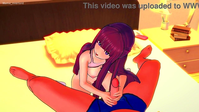 Purple-Haired Fern Fucks in Sportswear for Hot 3D Anime Action