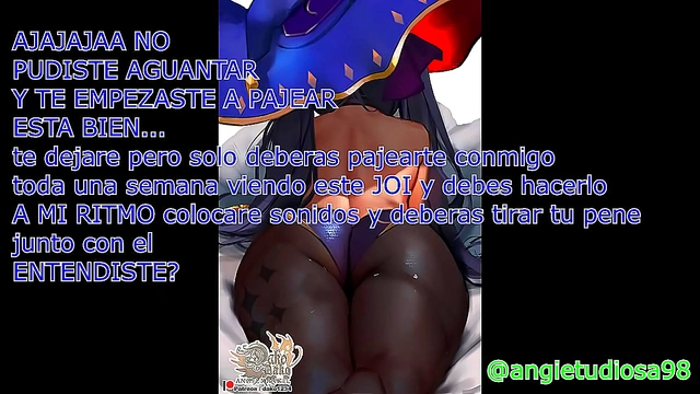 Japanese Fembom Anime catches You Espionage for JOI Masturbation Instructions