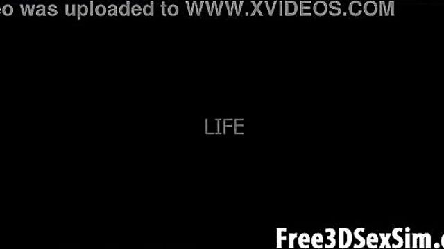 Horny 3D Cartoon Honey Rides Rock Hard Cock With Big Tits