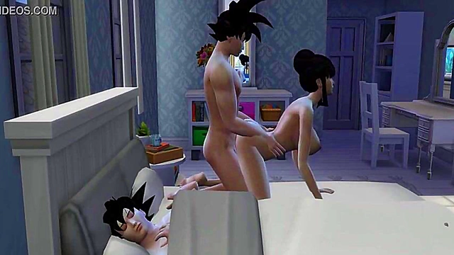 Stepmom Chichi Fucks Stepson While Cuckolding Husband in Wild Anime NTR Scene