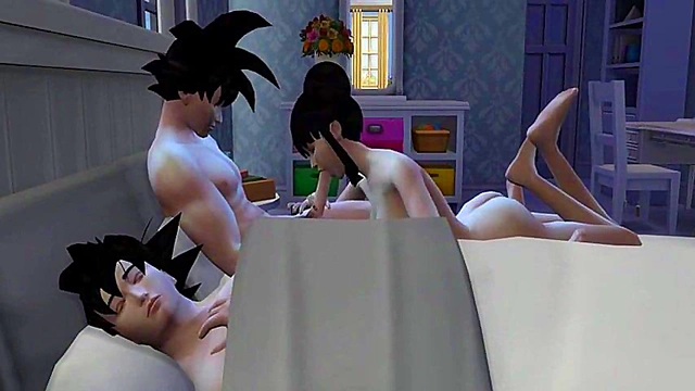 Stepmom Chichi Fucks Stepson While Cuckolding Husband in Wild Anime NTR Scene