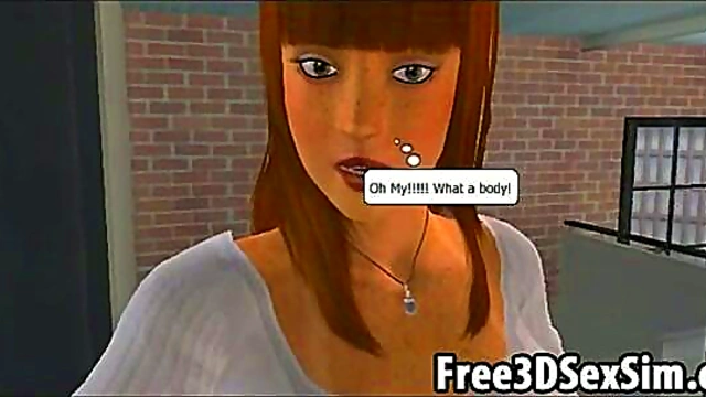 Busty 3D Cartoon Babe Rides Hard Cock For Intense Hardcore Action