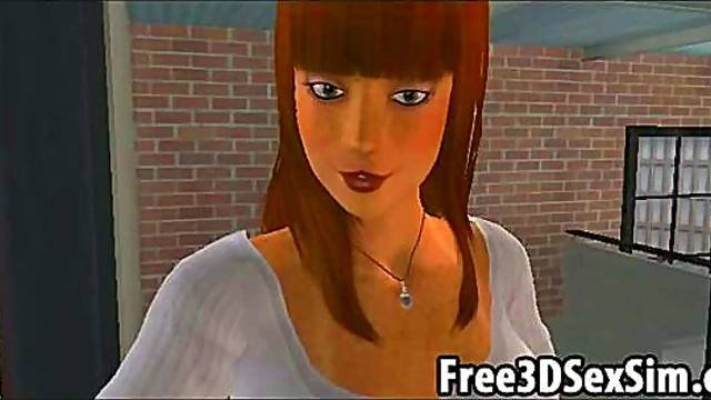 Busty 3D Cartoon Babe Rides Hard Cock For Intense Hardcore Action