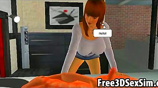 Busty 3D Cartoon Babe Rides Hard Cock For Intense Hardcore Action