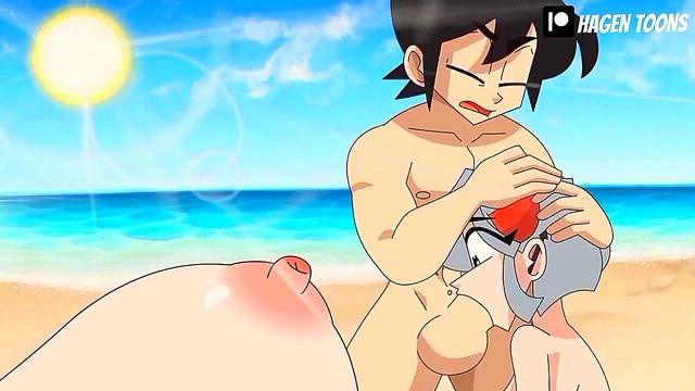 Petite Teen Gets Rough Doggy Style & TitFuck By Big-Cock MILF In Hagen Toons Anime