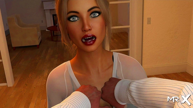 Hard Fucking On The Table With 3D Anime Chick In Erotic RPG Game Scene