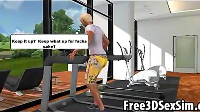 Blonde 3D Cartoon Hottie Craves Big Dick for Yummy Softcore Fun