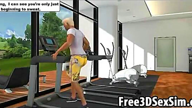 Blonde 3D Cartoon Hottie Craves Big Dick for Yummy Softcore Fun