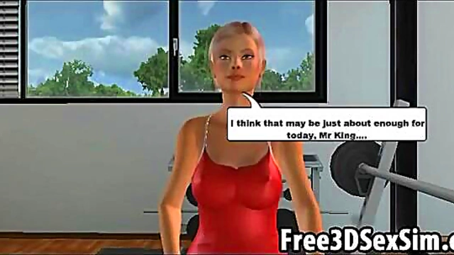 Blonde 3D Cartoon Hottie Craves Big Dick for Yummy Softcore Fun