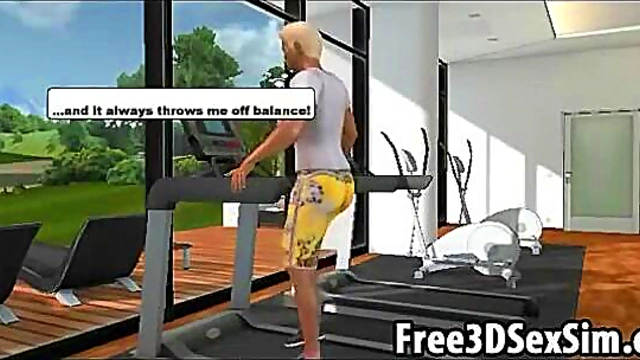 Blonde 3D Cartoon Hottie Craves Big Dick for Yummy Softcore Fun