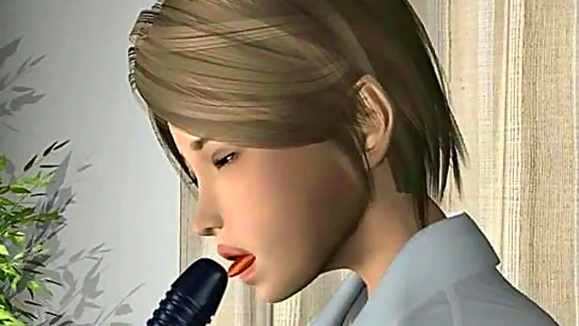 Busty 3D Cartoon Hottie Masturbates With Hardcore Fetish Action