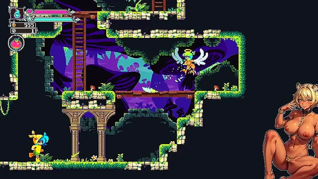 Train Masochistic Angel for Forbidden Sex Hex in Flip Witch Hentai Game Play