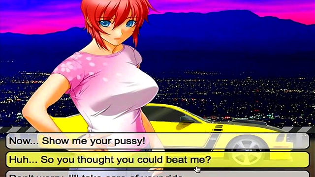 Horny Hentai Couple Meet for Steamy Street Racing Fucked Session