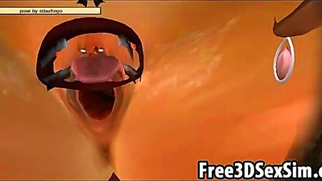 Three Sexy 3D Cartoon Honeys Get Wild By The Pool With Lesbian Fun