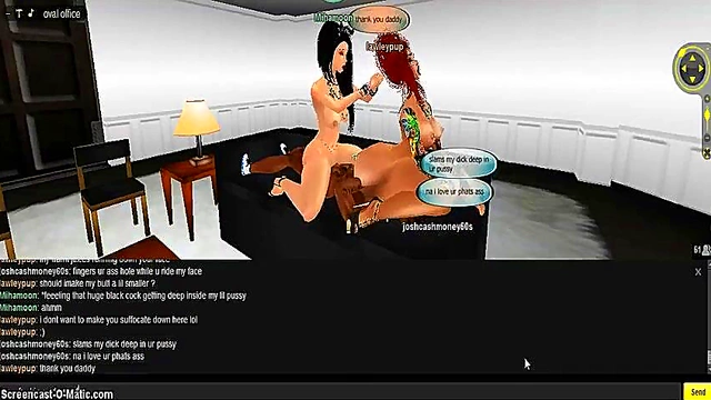 3D Hentai Game Animation – Imvu Porn Couple Heat Up The Action