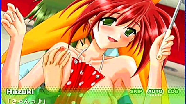 Cute Anime Girl Hazuki Gets naughty in Hot Eroge Scene