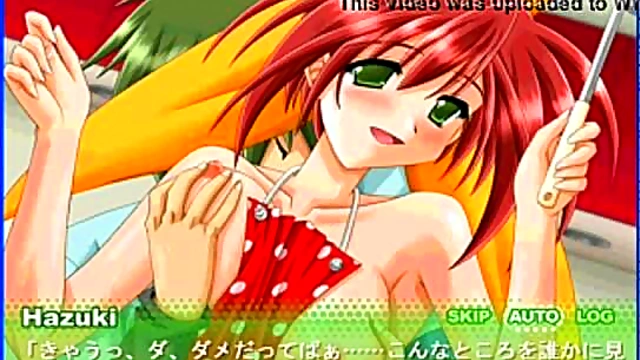 Cute Anime Girl Hazuki Gets naughty in Hot Eroge Scene