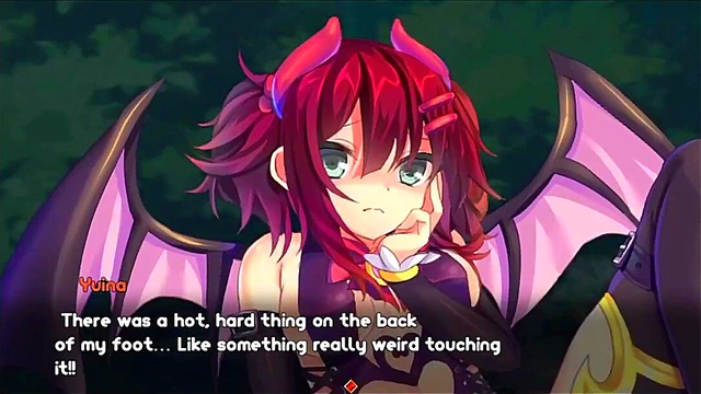 Horny Hentai Babe Gives Foot Job Teasing Game Lover