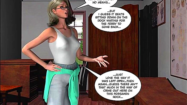 Mysterious MILF With Big Tits Seduces in 3D Anime Cartoon Adventure