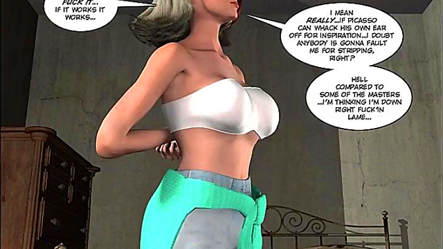 Mysterious MILF With Big Tits Seduces in 3D Anime Cartoon Adventure