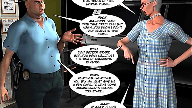 Mysterious MILF With Big Tits Seduces in 3D Anime Cartoon Adventure