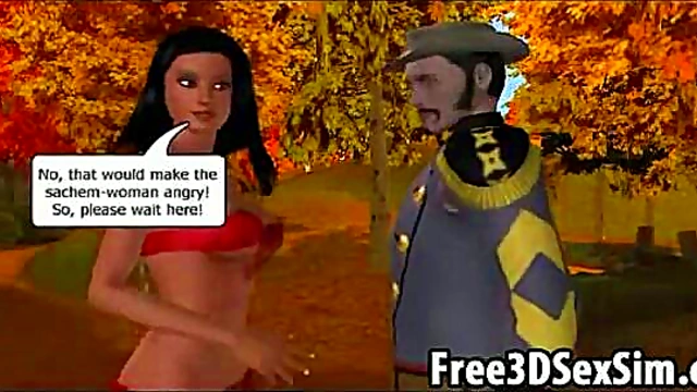 Sexy 3D Indian Cartoon Babe Gets Her Pussy Licked Hardcore