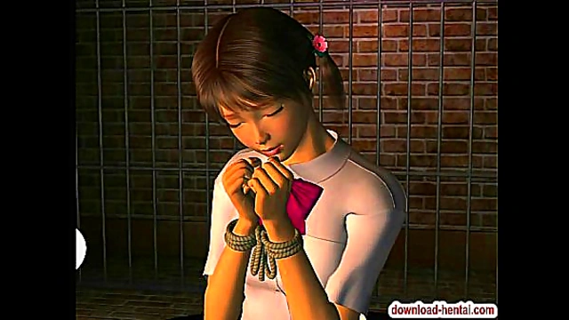 Bound Anime Chick Gets Hardcore Hentai Action With Cartoony Passion