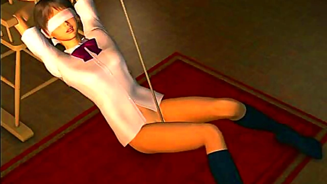 Bound Anime Chick Gets Hardcore Hentai Action With Cartoony Passion