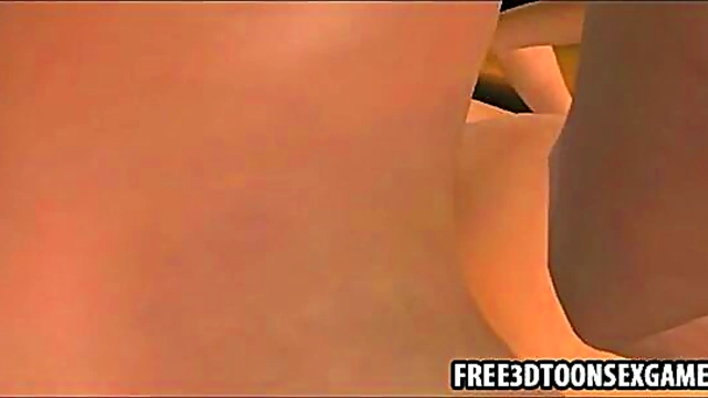 Exotic 3D Cartoon Babes Undress for Hot Lesbian Threesome Action