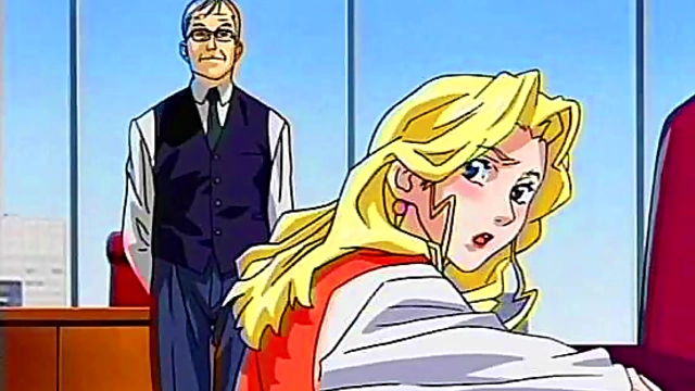 Office Seduction – Anime Secretary Tempts Boss With Lacy Lingerie