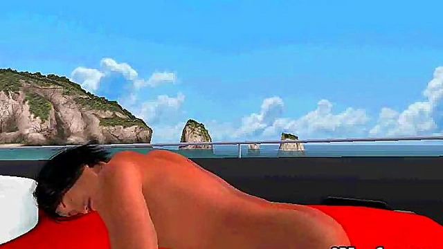 Tasty 3D Brunette Gets Fucked Hardcore Outdoors On A Boat