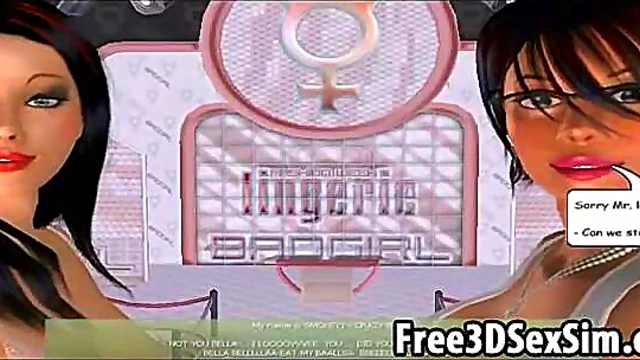 Steamy 3D Cartoon Hotties Seduce in Sexy Softcore Anime Action