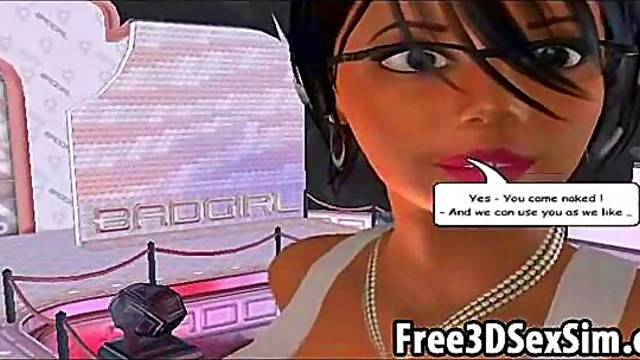 Steamy 3D Cartoon Hotties Seduce in Sexy Softcore Anime Action
