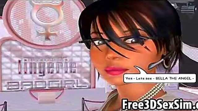 Steamy 3D Cartoon Hotties Seduce in Sexy Softcore Anime Action