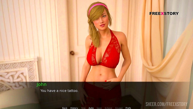 Lola Gives Seductive Massage to John, Pressing Her Big Breasts for Intense Pleasure