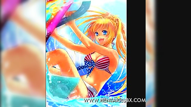 Sexy Anime Babe Shows Off Her Curves In Hot Fan Service Ecchi Scene