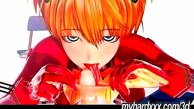 3D Anime Toon Asuka Rides Dick Hard For Mind-Bending Orgasm
