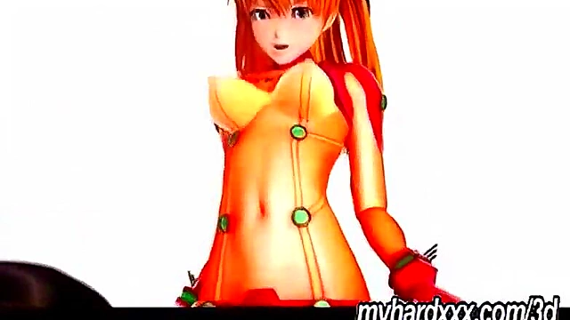 3D Anime Toon Asuka Rides Dick Hard For Mind-Bending Orgasm