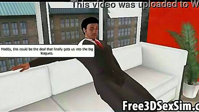 3D Cartoon Secretary Gets Fucked Hard By Her Boss In Sexy Anime Scene